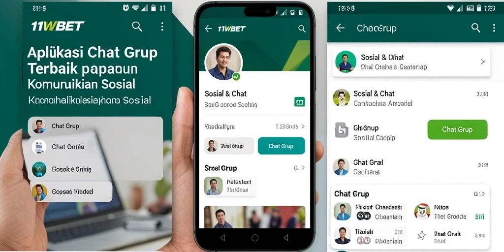 Antarmuka 11WBET yang menarik dengan berbagai fitur Chat Grup.