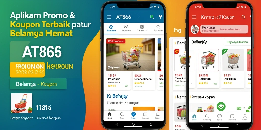 Tampilan antarmuka AT866 yang menarik dan informatif untuk Promo & Kupon.