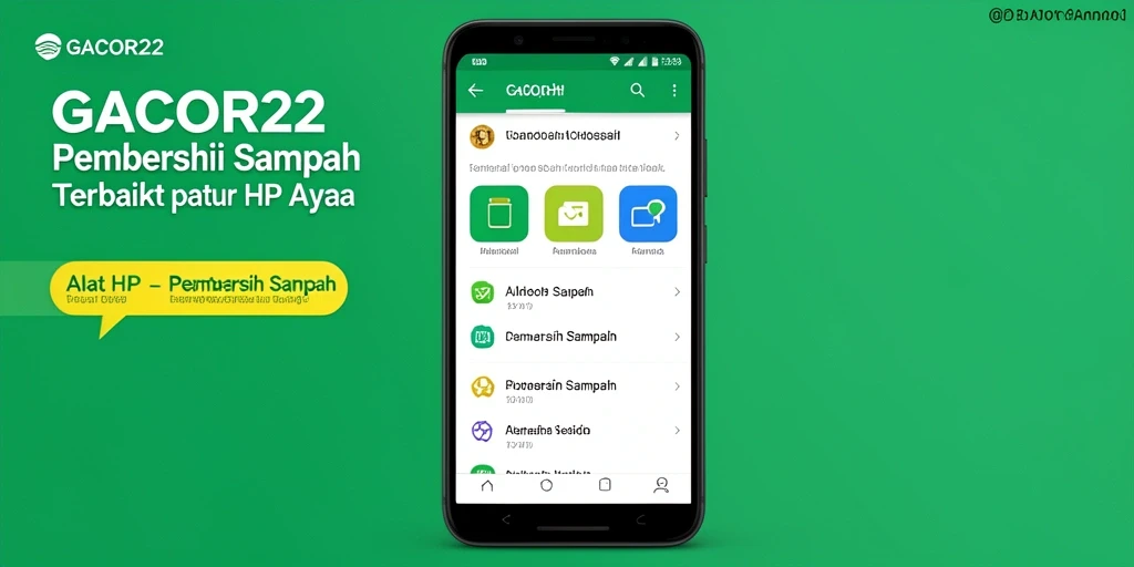 Tampilan antarmuka GACOR22 saat melakukan pembersihan sampah.