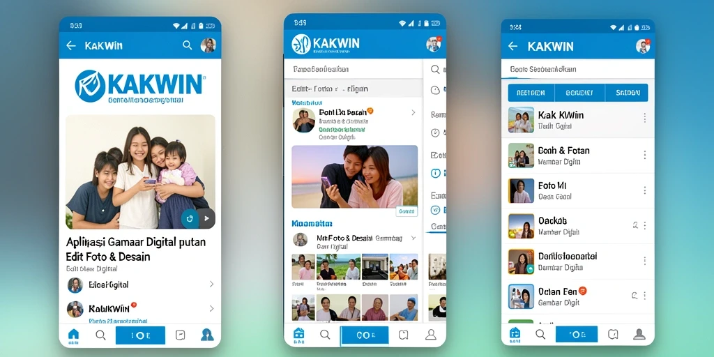 Tampilan antarmuka KAKWIN yang modern dan intuitif untuk mengedit gambar.
