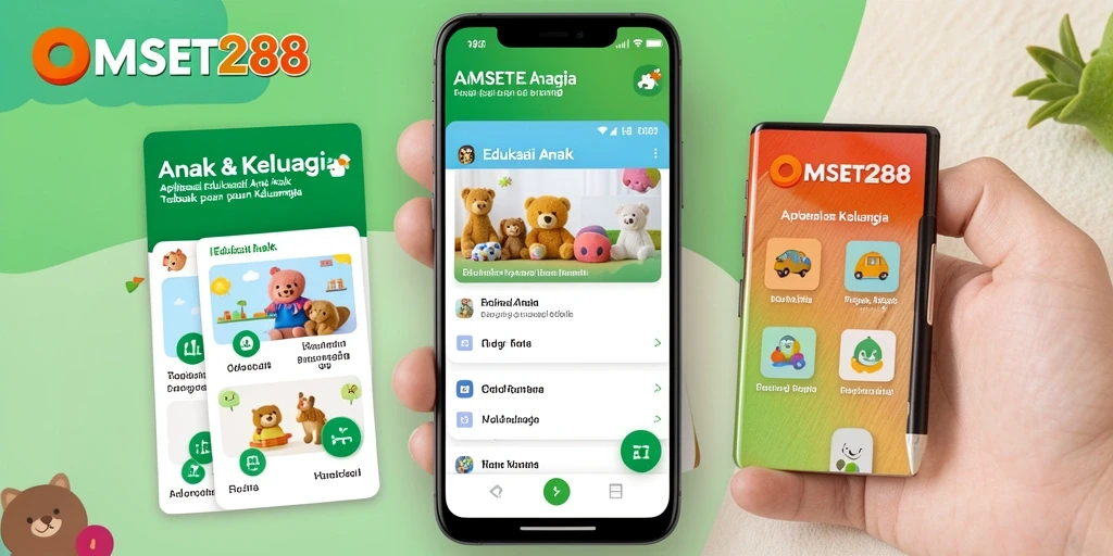 Tampilan antarmuka aplikasi Edukasi Anak yang menarik.