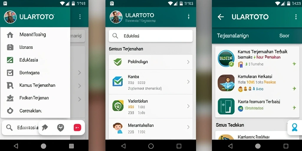 Antarmuka pengguna ULARTOTO yang intuitif dan mudah digunakan.