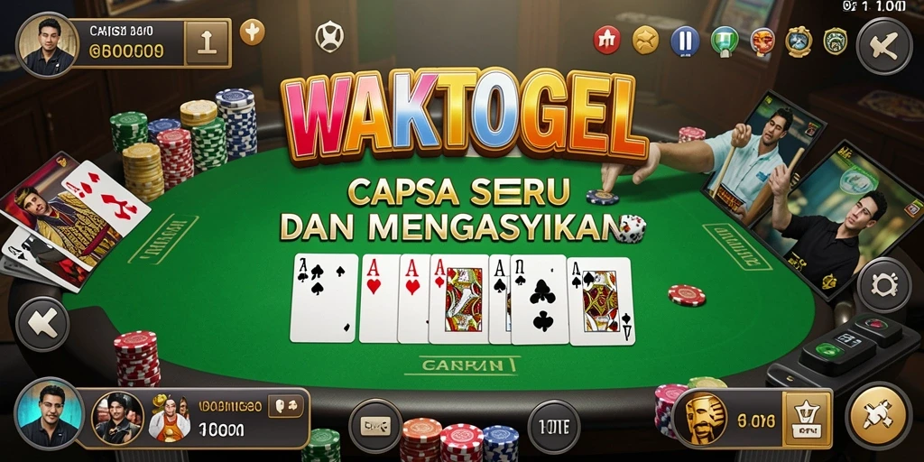 Tampilan antarmuka WAKTOGEL yang menarik dan interaktif